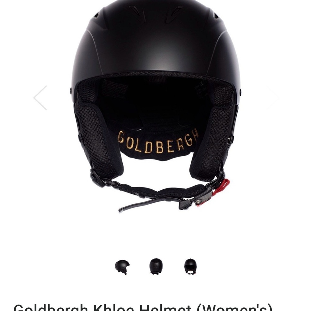 Goldbergh Sleek Black Women's Helmet. Size L/XL